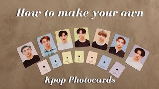 How to make DIY kpop photocards Back to back  Philippines [upl. by Eceinert308]