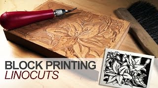 Block Printing  Linocuts [upl. by Alihs290]