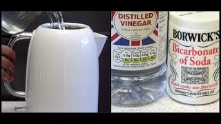 HOW TO DESCALE A KETTLE WITH BICARBONATE OF SODA [upl. by Odeen]