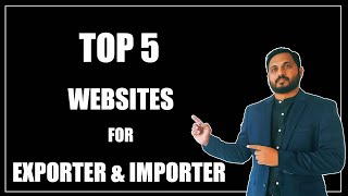 Top 5 important websites for export amp import 2021  2022 [upl. by Artined999]