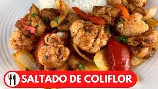 🇵🇪 SALTADO DE COLIFLOR PERUANO  DELICIOSO Y FACIL [upl. by Taddeusz]