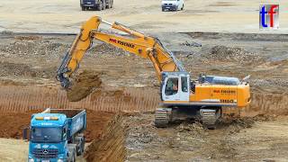 HUGE LIEBHERR R 964C Excavator  Bagger im Einsatz Germany 2017 2 [upl. by Adnohsat398]