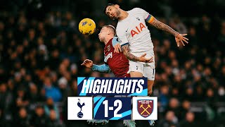 TOTTENHAM HOTSPUR 12 WEST HAM  PREMIER LEAGUE HIGHLIGHTS [upl. by Delmer279]