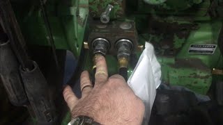 John Deere 4440 hydraulic SCV repair [upl. by Bernat]