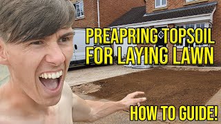 PREP amp LEVELING AN AREA TO LAY TURF HOW TO GUIDE [upl. by Selbbep]