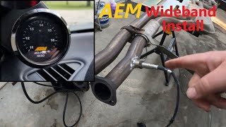 AEM wideband install with Bosch sensor [upl. by Alderman]