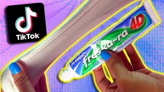 Probando recetas de Slime TikTok Sin bórax 2  Supermanualidades [upl. by Yeliah]