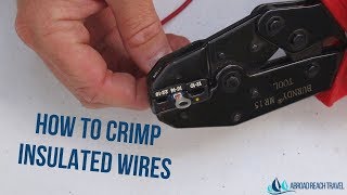 How to Crimp Small Insulated Wires [upl. by Drucill]