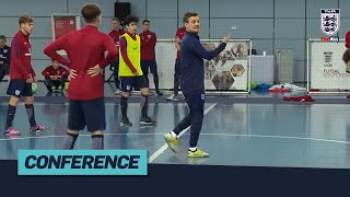 Part 1  Mike Skubala Press Or Cover  The FA Futsal Conference 2018  FA Coaching Session [upl. by Gnol]