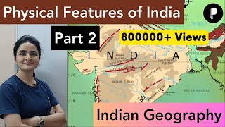 India Map Physical Features of India explained in हिंदी  Part 2 [upl. by Stu85]