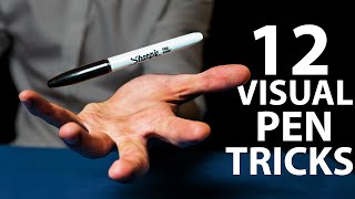 12 AMAZING Pen Tricks Anyone Can Do  Revealed [upl. by Affrica]