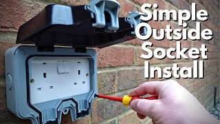 How To Install an Outside Socket  External Plug Installation Guide [upl. by Johathan]