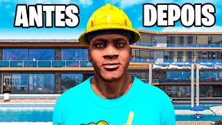 AS REFORMAS DA MANSÃO DO FRANKLIN NO GTA 5  O FILME [upl. by Downs]