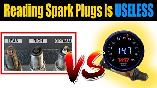 How To Read A Spark Plug Vs Using An AFR Wideband O2 Sensor Gauge  Reading Spark Plug Tuning [upl. by Htrow]