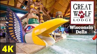 Walking Tour Of Great Wolf Lodge  Wisconsin Dells [upl. by Hewie]