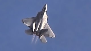 F22 Raptor • Air Maneuverability Demonstration [upl. by Notserk]