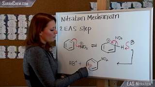 Electrophilic Aromatic Substitution EAS Reaction Nitration [upl. by Adlez]