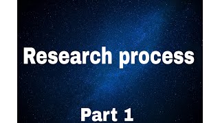 Research Process in Tamil  Part 1 [upl. by Ettennod]