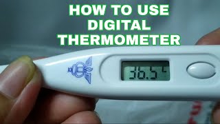 HOW TO USE DIGITAL THERMOMETER howto indaygargar [upl. by Dory943]