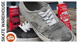 Shoe Goo  How to Apply and Repair Skate Shoes [upl. by Llenehs]