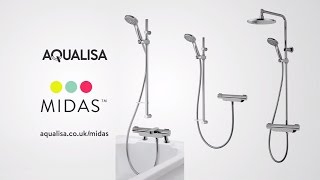 Introducing the NEW Aqualisa Midas range of thermostatic showers [upl. by Leynwad]