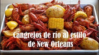 Cangrejos de río al estilo de New Orleans [upl. by Onitnelav586]