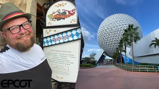 Epcot’s Biergarten Buffet 2021  The Buffet Is Back With New Menu Items amp Riding Test Track At Night [upl. by Kwarteng]