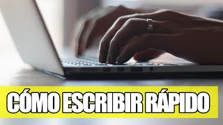 Cómo Escribir Rápido en el Teclado Mecanografia [upl. by Ozkum]