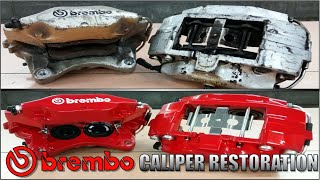 25 Year Old Brembo Brake Caliper Restoration  Rebuild [upl. by Noedig929]