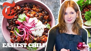 Easy 30Minute Vegetarian Chili  Melissa Clark  NYT Cooking [upl. by Deonne]