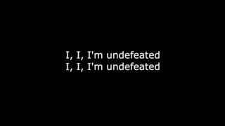 Skillet  Undefeated Lyrics HD [upl. by Hartzel297]