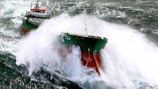 Top 10 Biggest Ships in Storm Extreme Largest Waves in Sea [upl. by Leima]