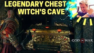 God of War Legendary Chest Winds of Hel Puzzle Witchs Cave [upl. by Merci264]