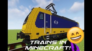 Trains  Minecraft Immersive Railroading [upl. by Mohun]