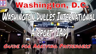 Washington Dulles International Airport IAD – Arrivals Ground Transport and Metro trains Guide [upl. by Anaihsat15]