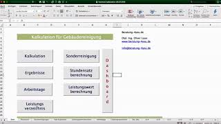 Kalkulationstool für die Gebäudereinigung [upl. by Charis936]