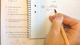 Matematik 1 Lösningar till prov i Algebra uttryck och ekvationer [upl. by Hepza]