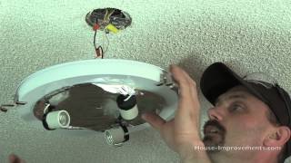 How To Replace A Ceiling Light Fixture [upl. by Kelwen]