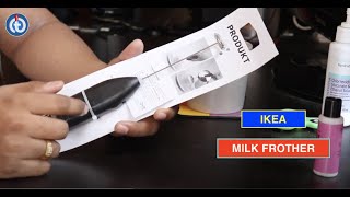 IKEA MILK FROTHER Review amp Battery Installation [upl. by Nelleyram]