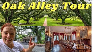 Oak Alley Plantation RARE tour of INSIDE the House and ENSLAVED Quarters [upl. by Imiaj]