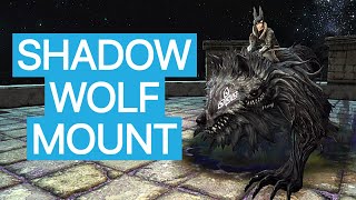 Shadow Wolf  FFXIV Shadowkeeper MogStation Mount [upl. by Noiraa]