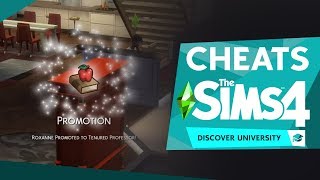 The Sims 4 Discover University Cheats and how to use them [upl. by Sirtimed]