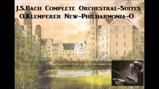 JSBach Complete OrchestralSuites  OKlemperer NewPhilharmoniaO  1969 [upl. by Sidoney455]