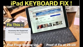 How to Fix the iPad Pro keyboard  4 fixes Working Proof [upl. by Whitcomb]