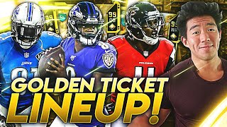 Im Back ALL quotGOLDEN TICKETquot LINEUP MOST EXPENSIVE TEAM IN THE GAME Madden 20 Ultimate Team [upl. by Owens]