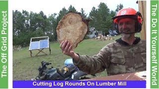 Cutting Perfect Rounds From Logs On The Chainsaw Mill [upl. by Naujet382]