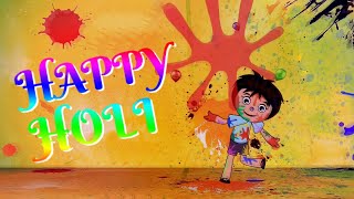 Happy Holi 2020  Holi Animated Video  Holi Greeting Video  Holi Wishes [upl. by Farrish168]