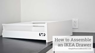 How to Assemble an IKEA SEKTION Drawer [upl. by Lyndsey556]