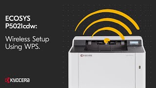 ECOSYS P5021cdw  Wireless Setup Using WPS [upl. by Anek]