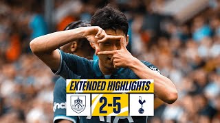 BURNLEY 25 TOTTENHAM HOTSPUR  PREMIER LEAGUE EXTENDED HIGHLIGHTS [upl. by Plume]